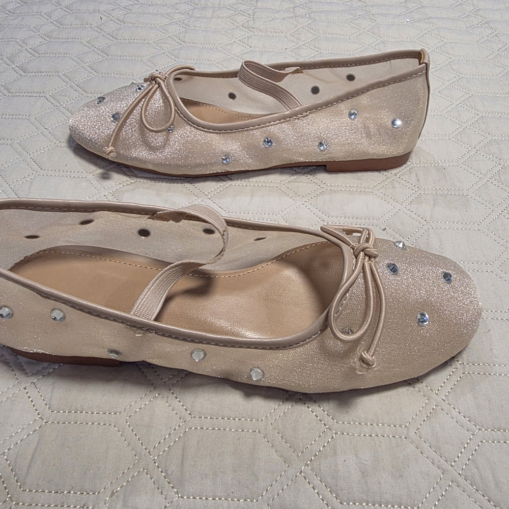 Amazon Beige Rhinestone Slippers - Picture 4 of 4